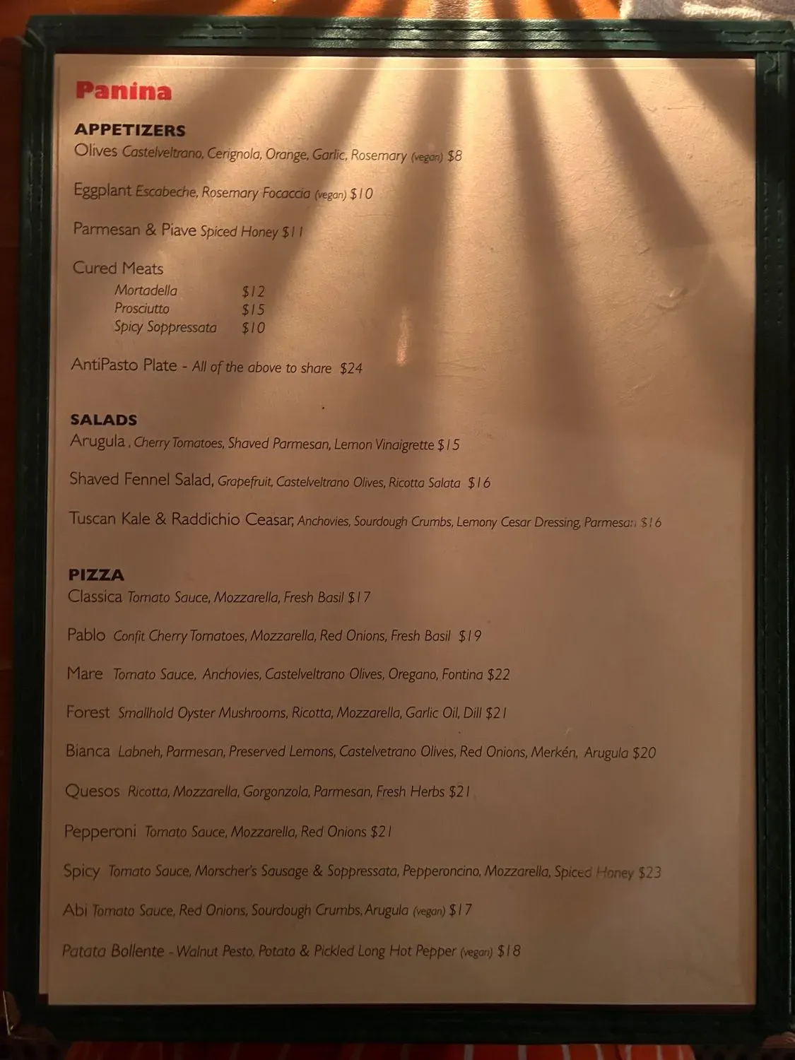 Menu 3