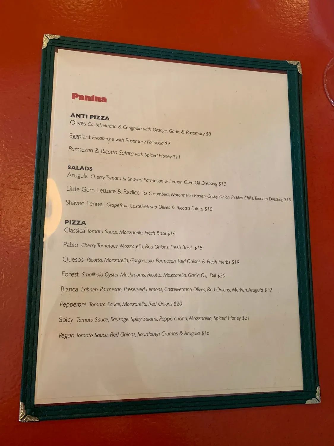 Menu 5