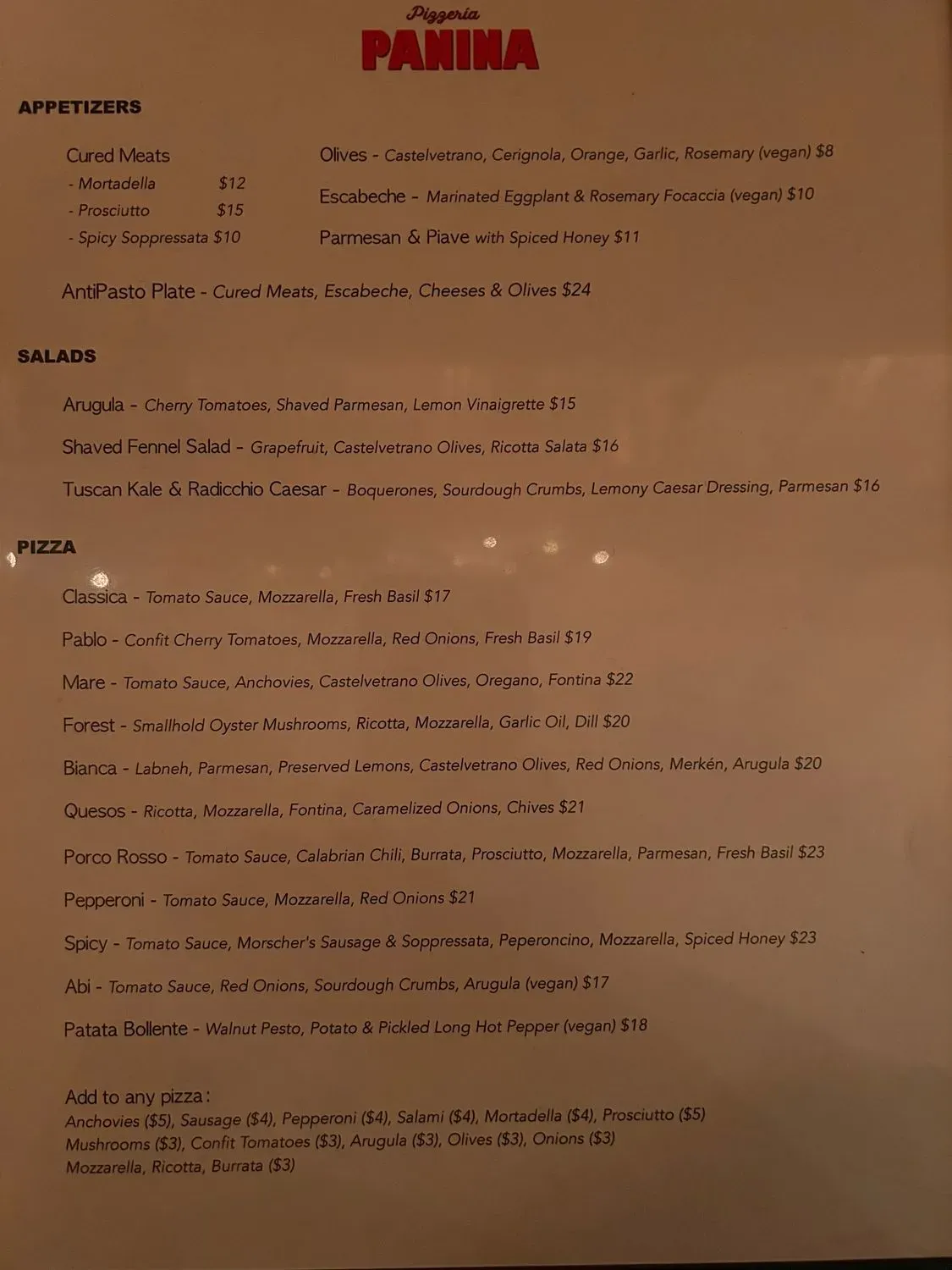 Menu 1