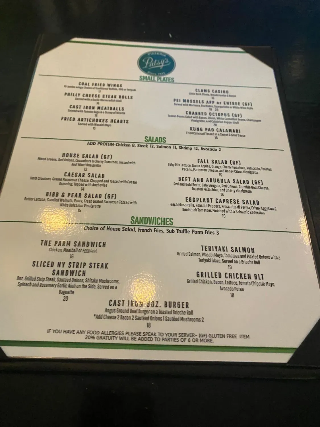 Menu 2