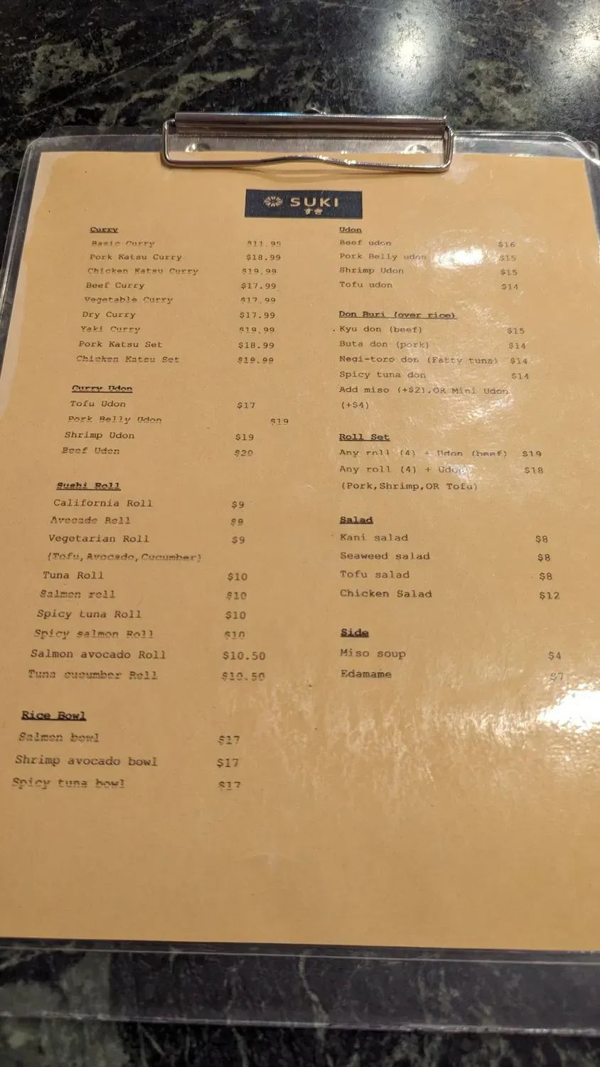 Menu 5