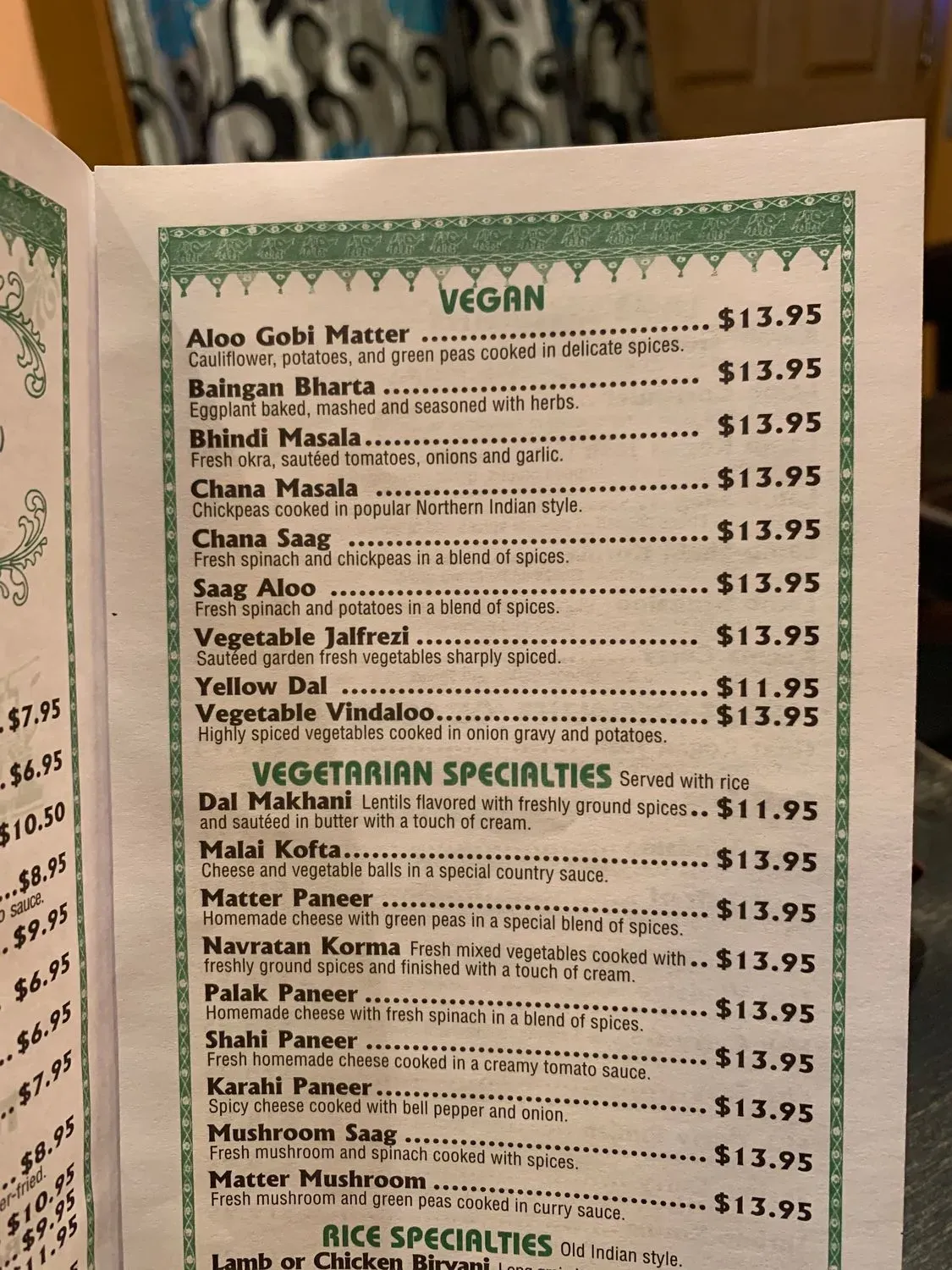 Menu 5