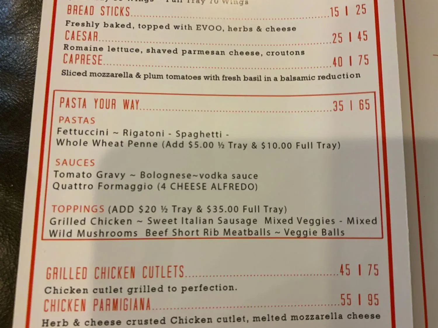 Menu 5