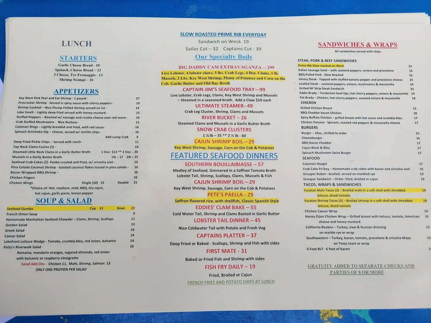 Menu 2