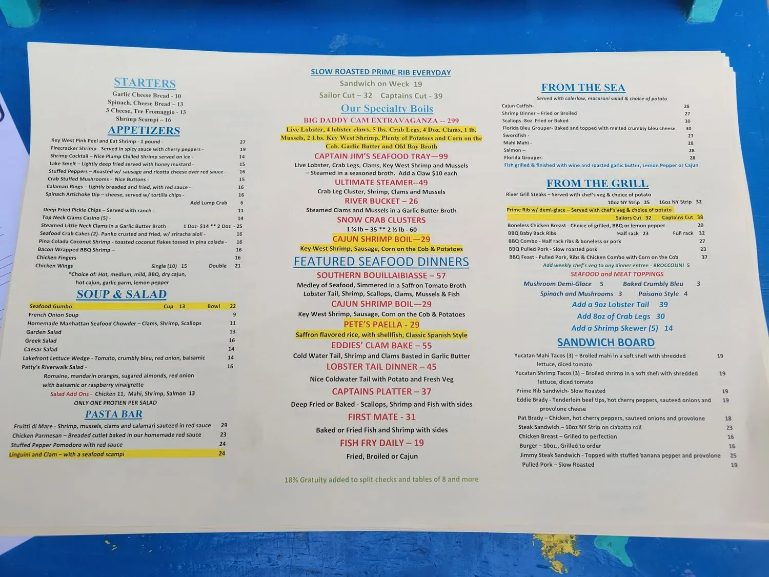 Menu 1