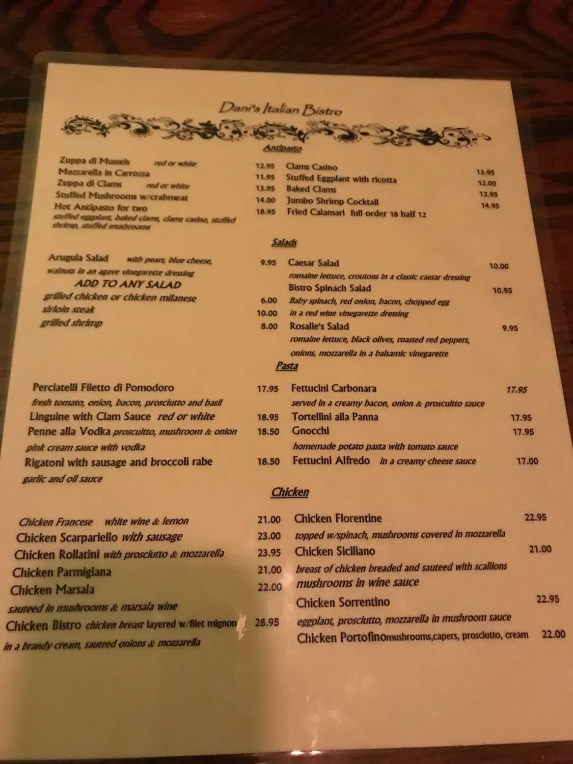 Menu 5