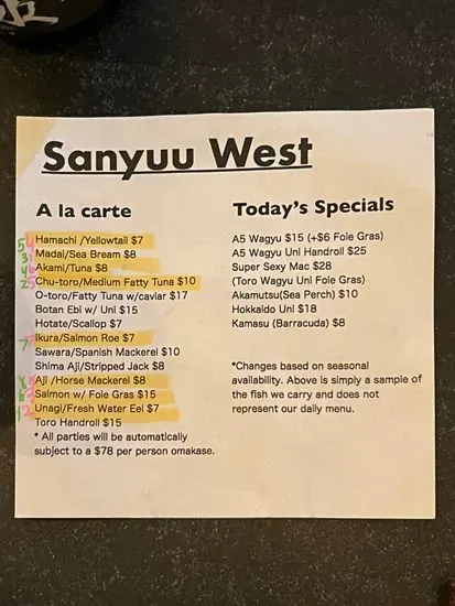 Menu 4