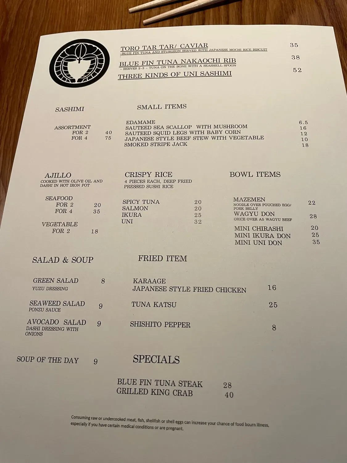 Menu 3