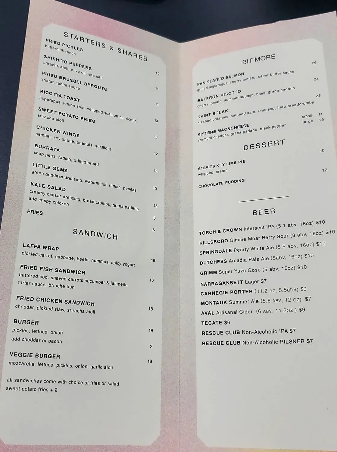 Menu 5