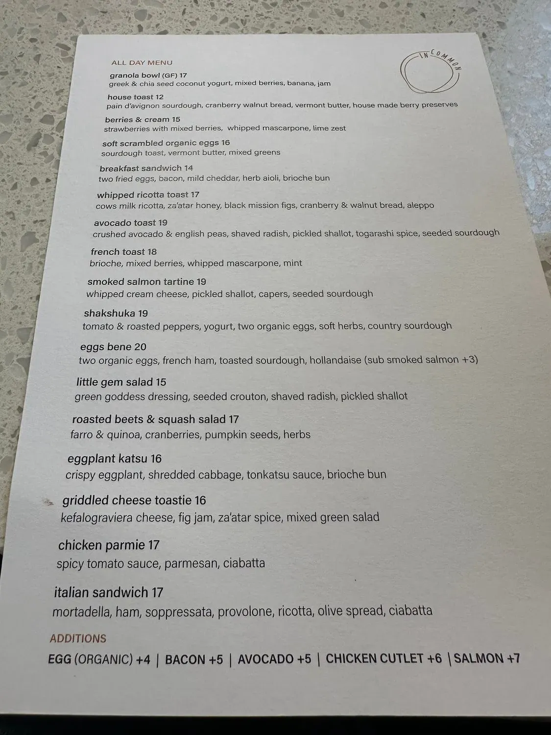 Menu 4