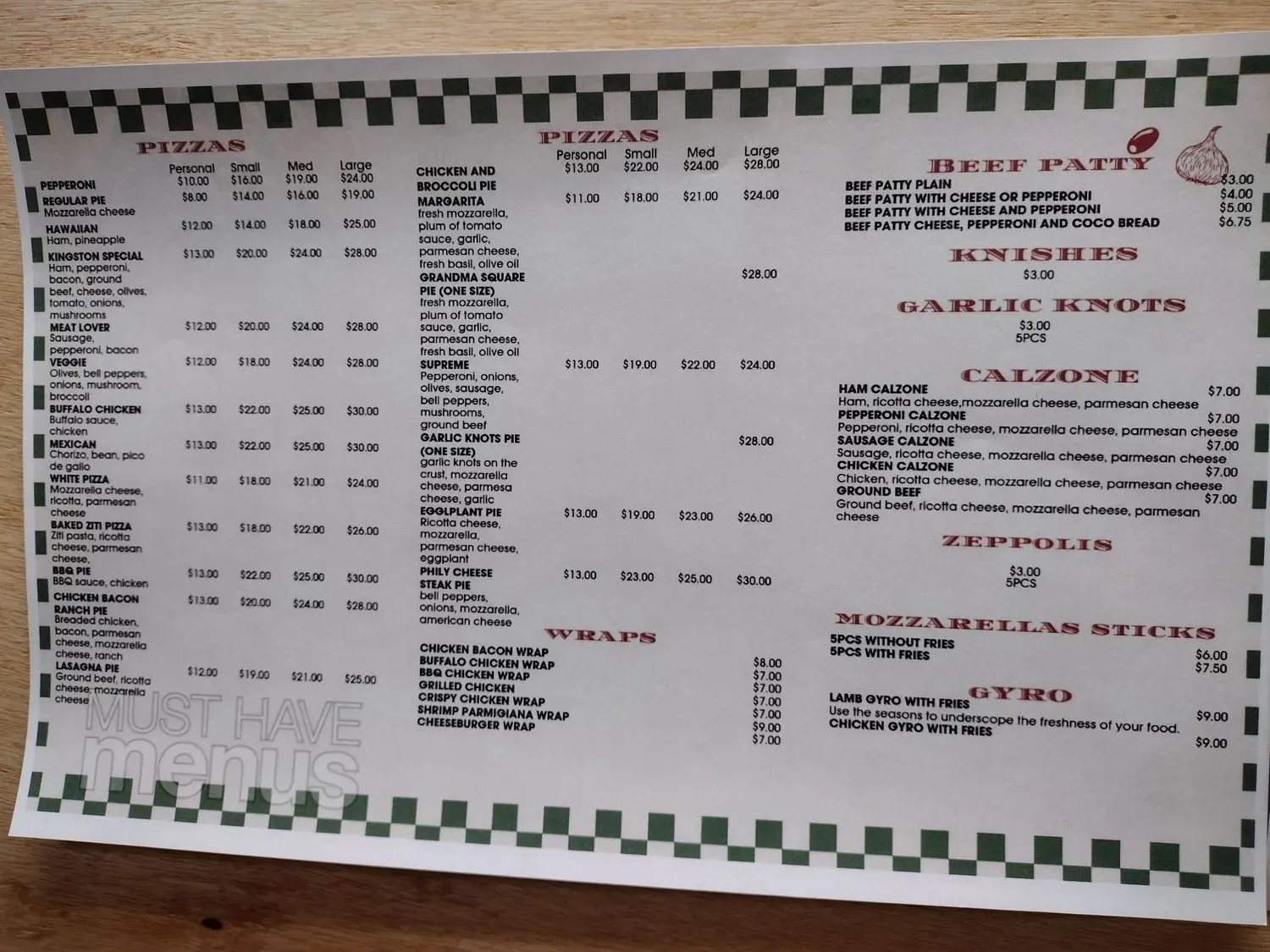 Menu 3