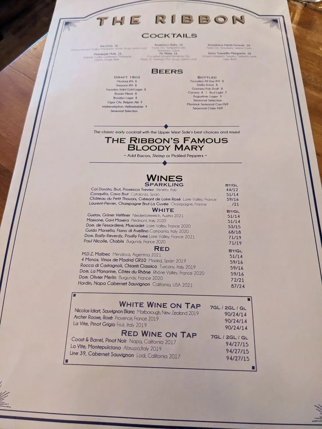 Menu 5