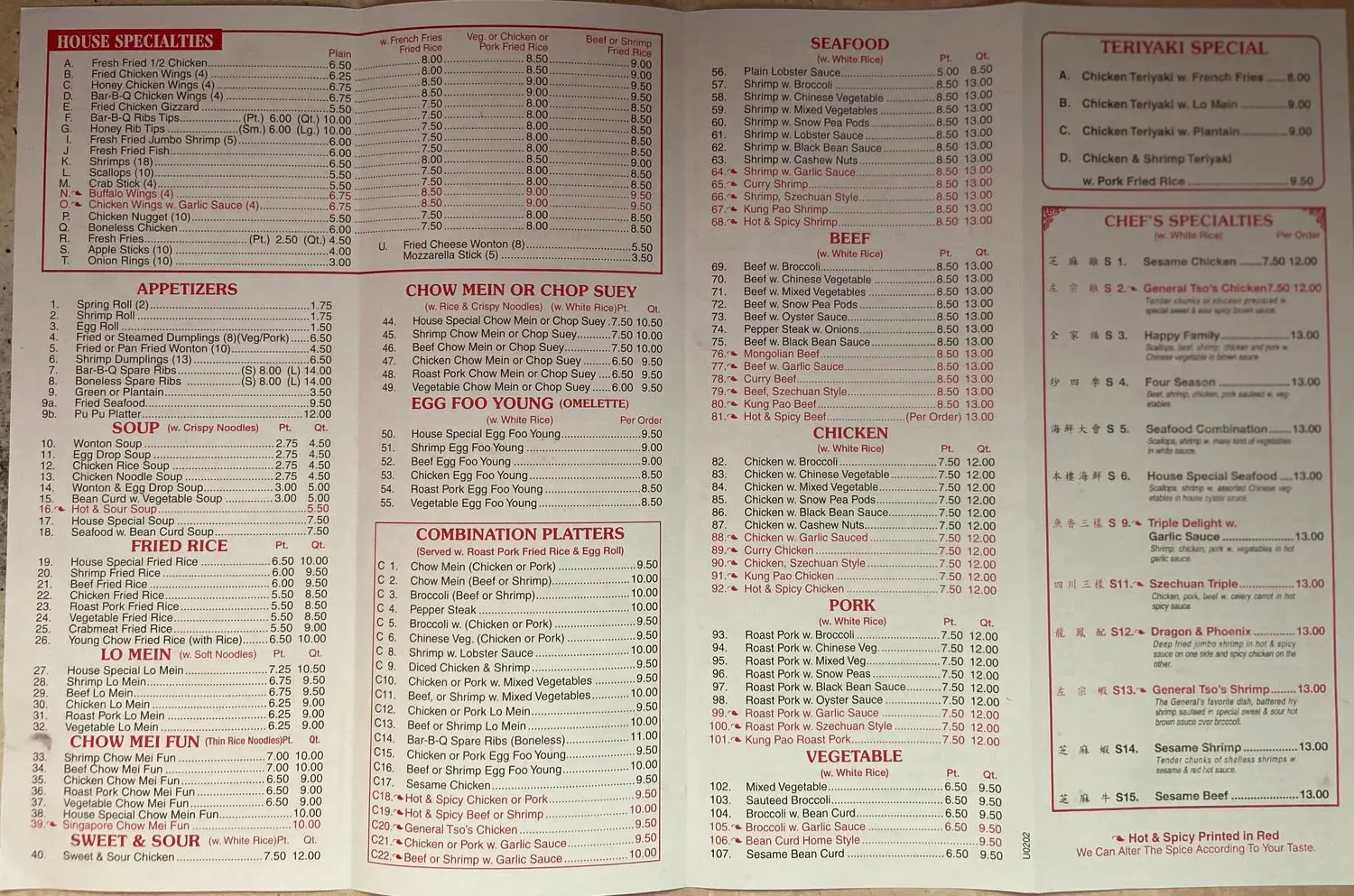 Menu 1