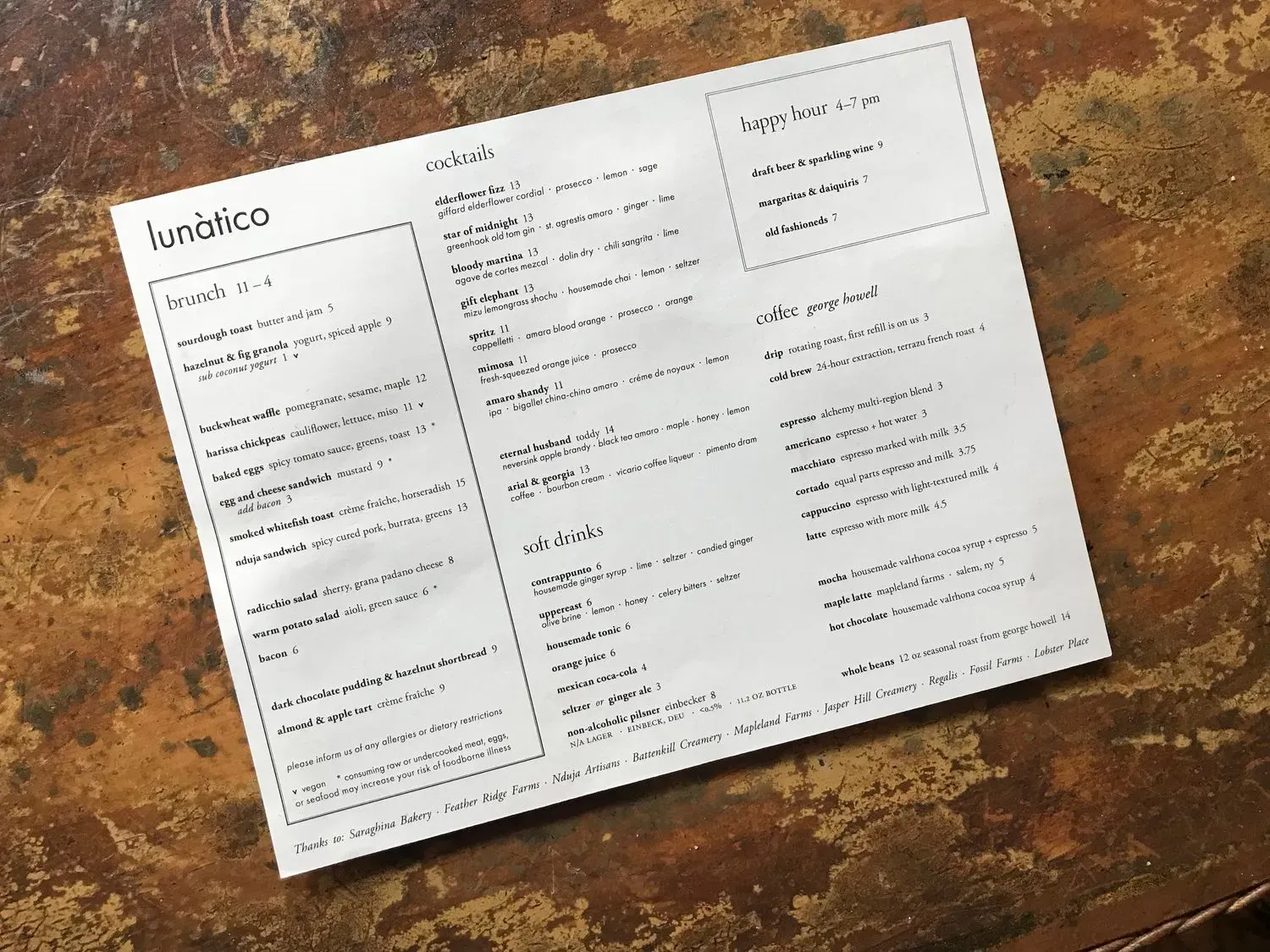 Menu 5