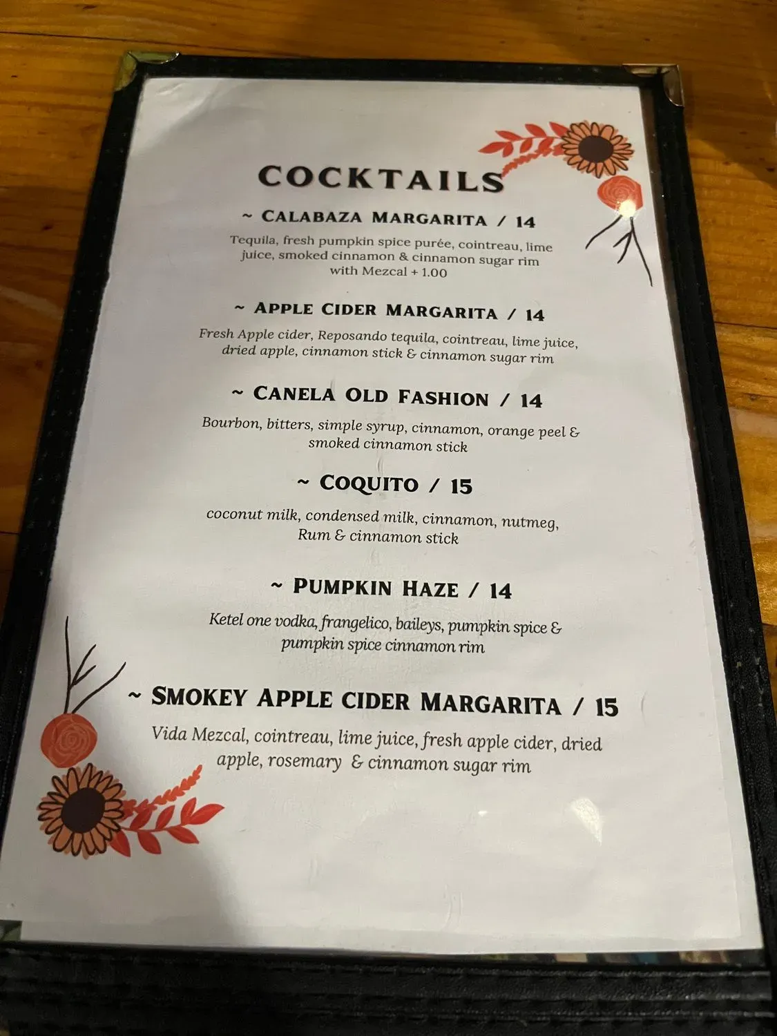 Menu 5