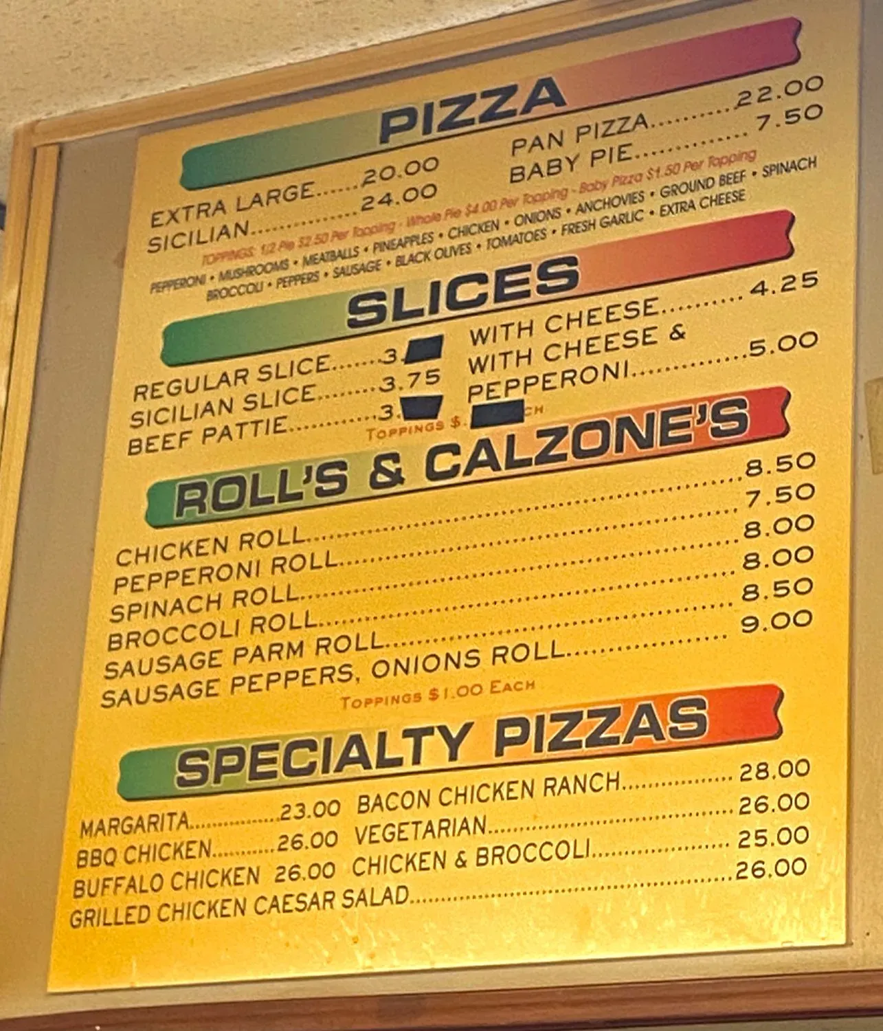 Menu 1