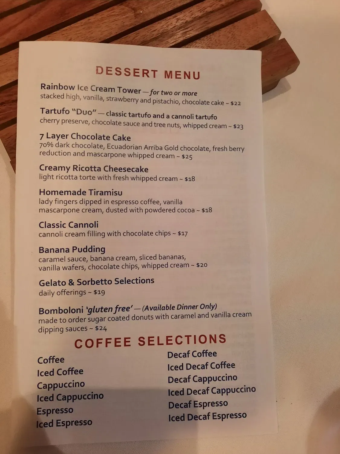 Menu 5