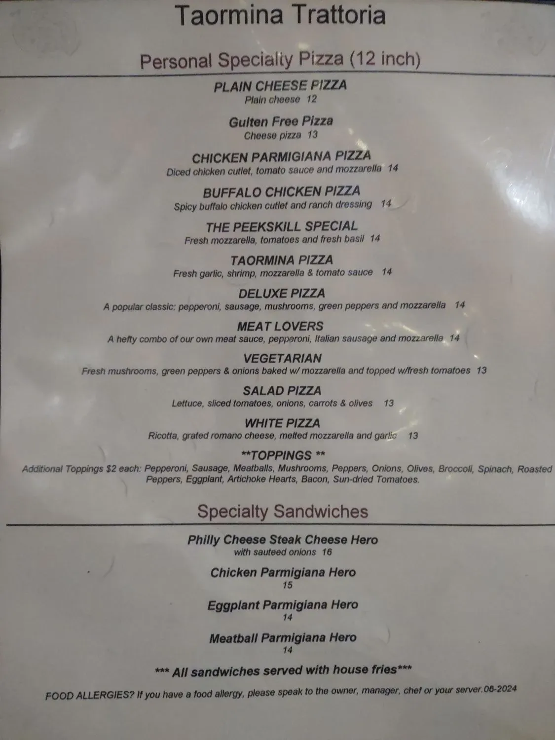 Menu 1