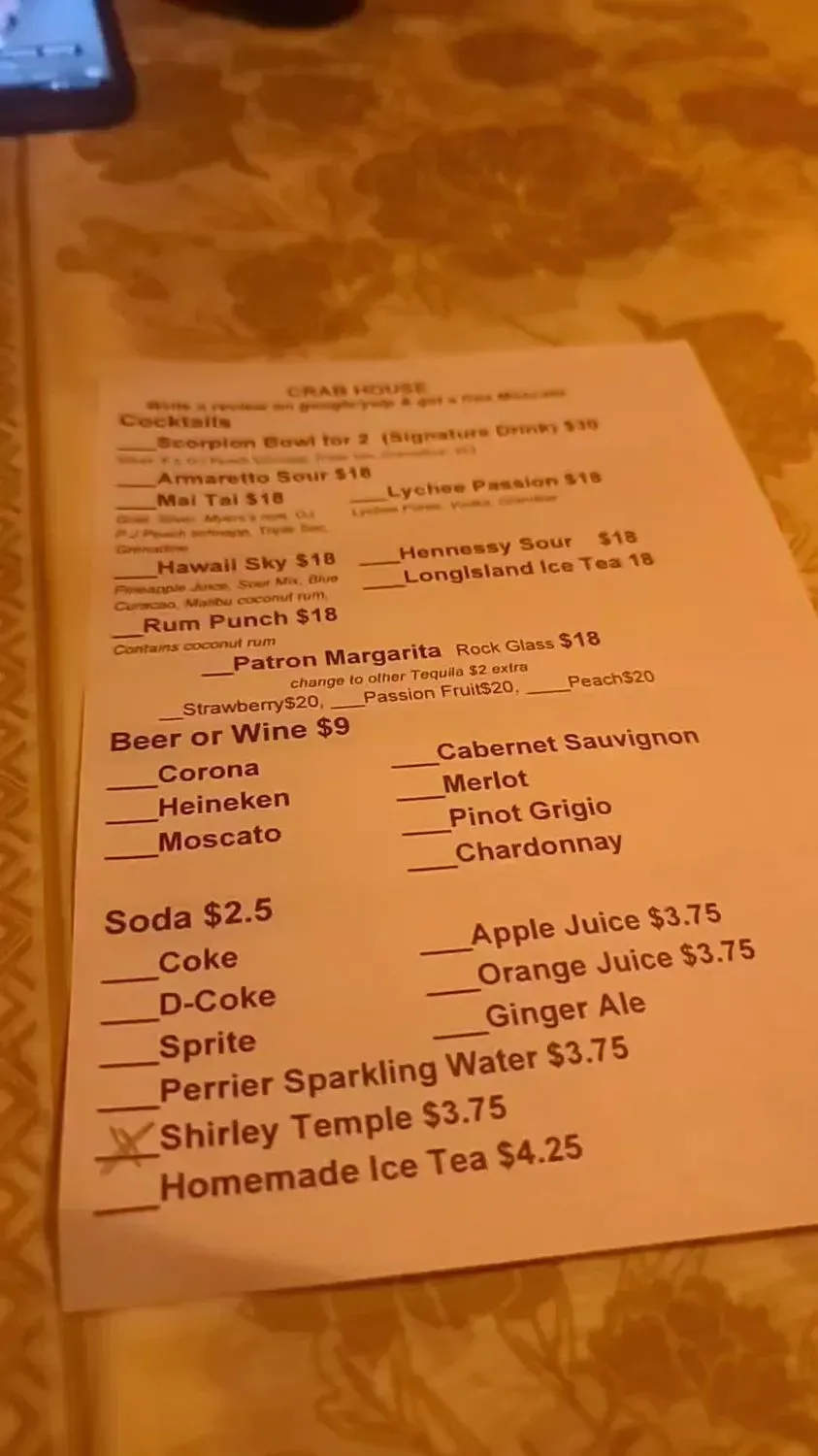 Menu 5