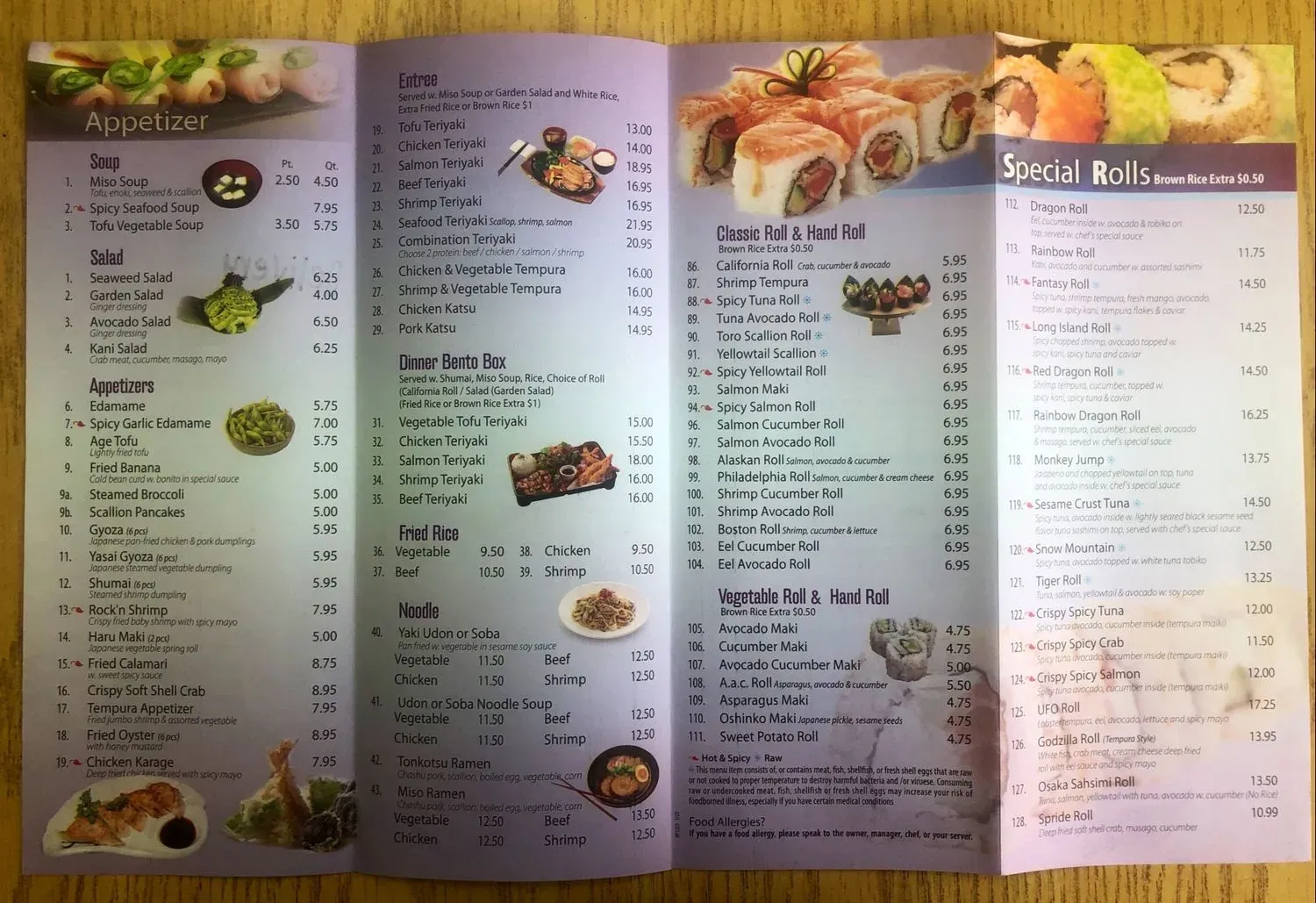 Menu 5