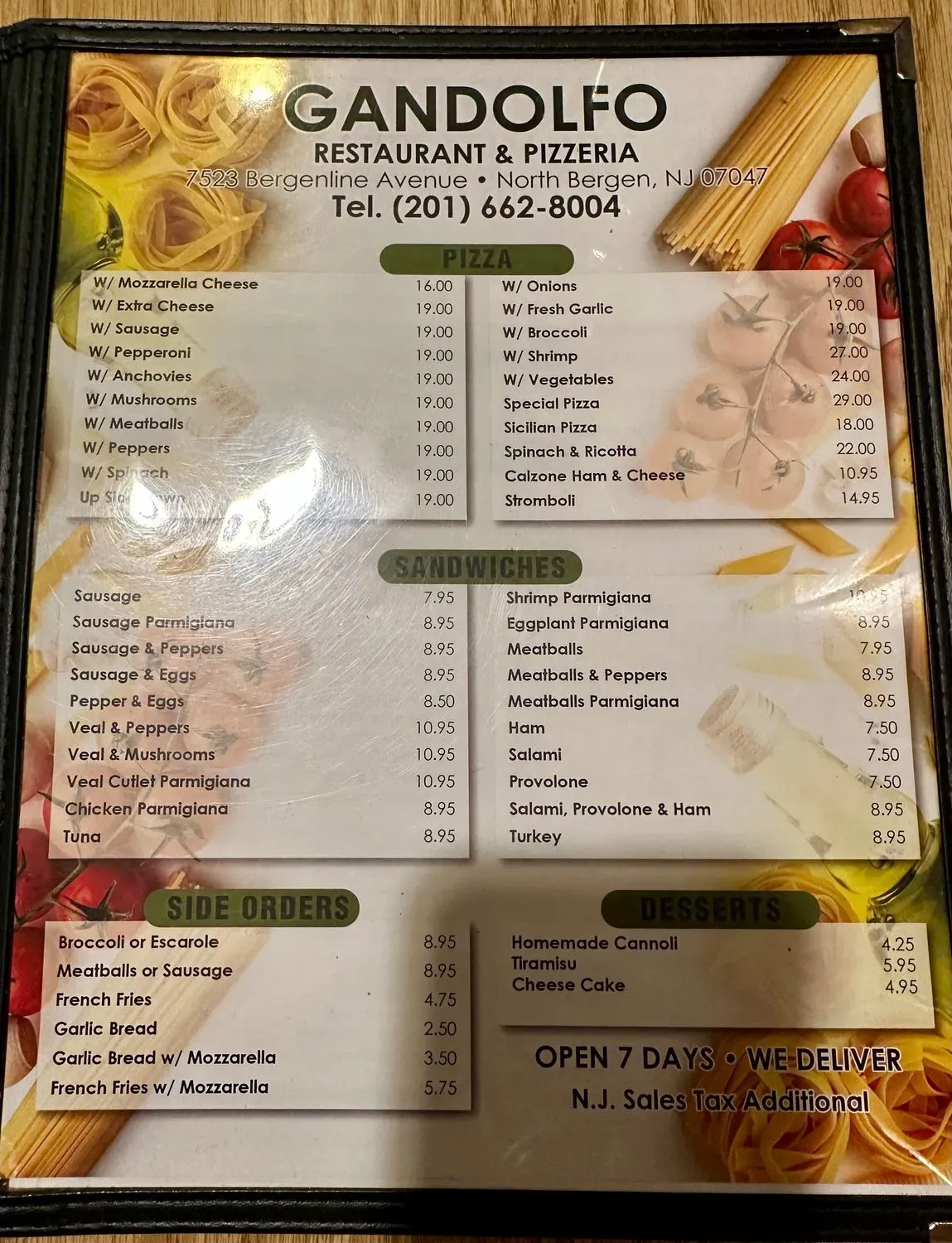 Menu 5