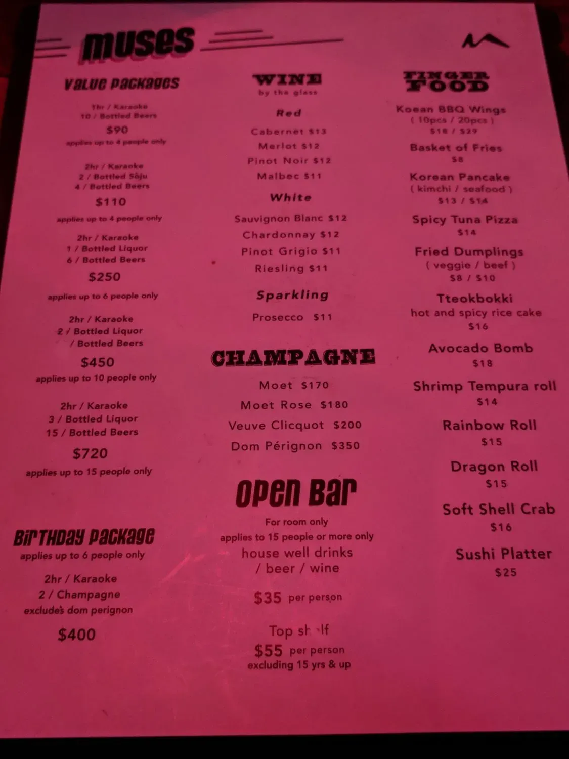 Menu 5