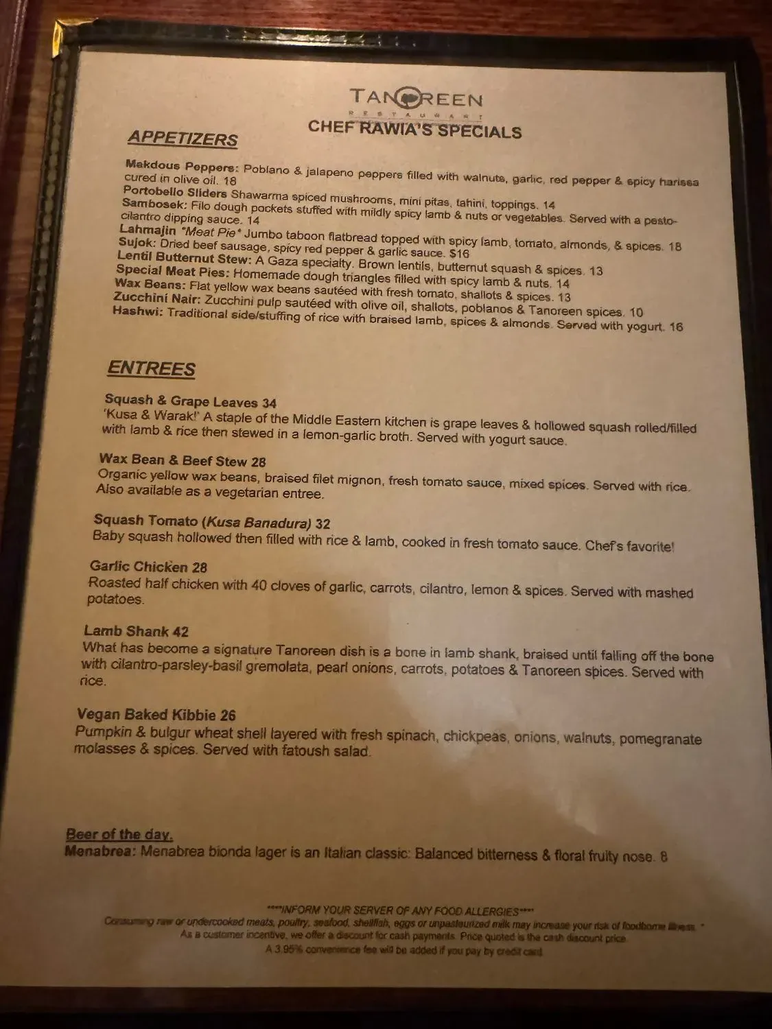 Menu 4