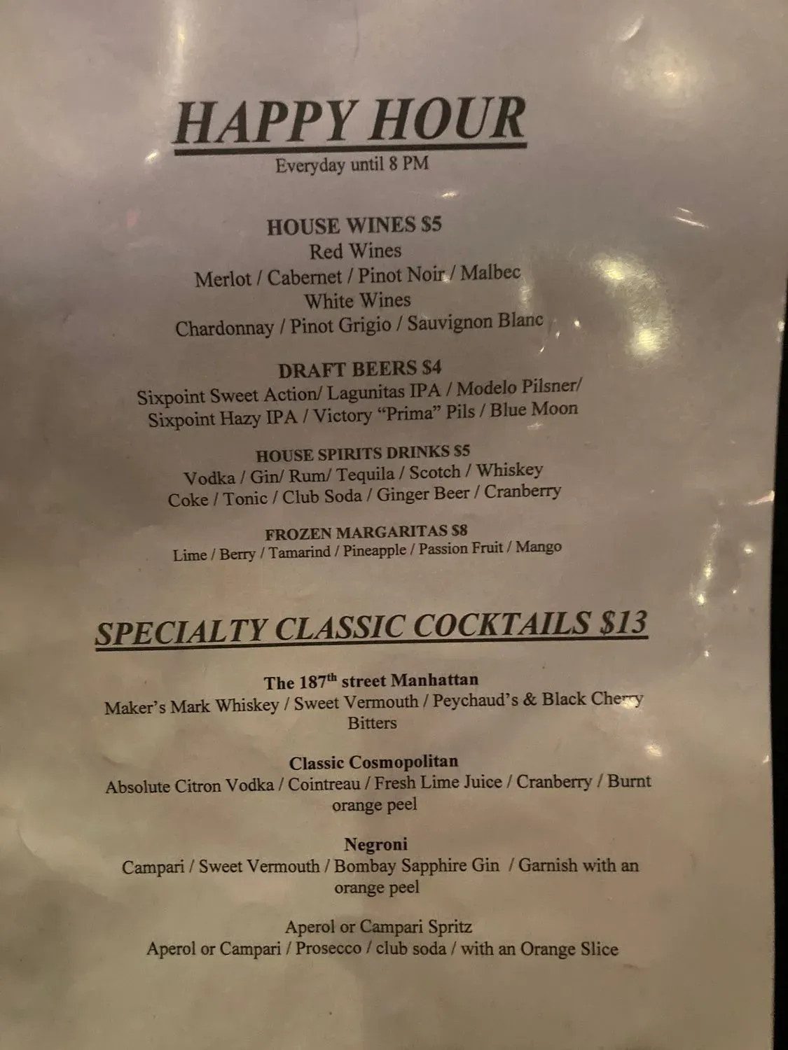 Menu 5