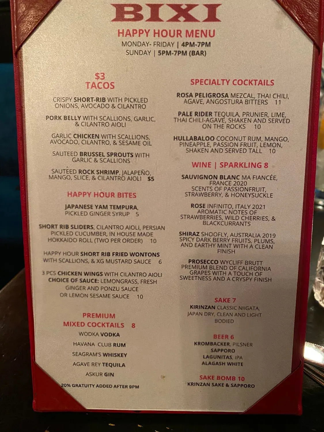 Menu 4