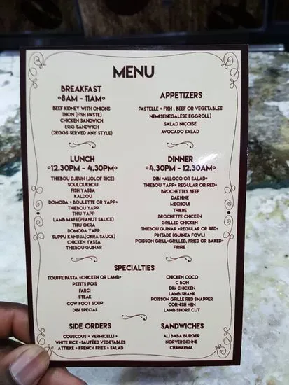 Menu 2