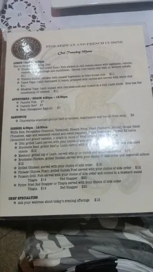 Menu 5