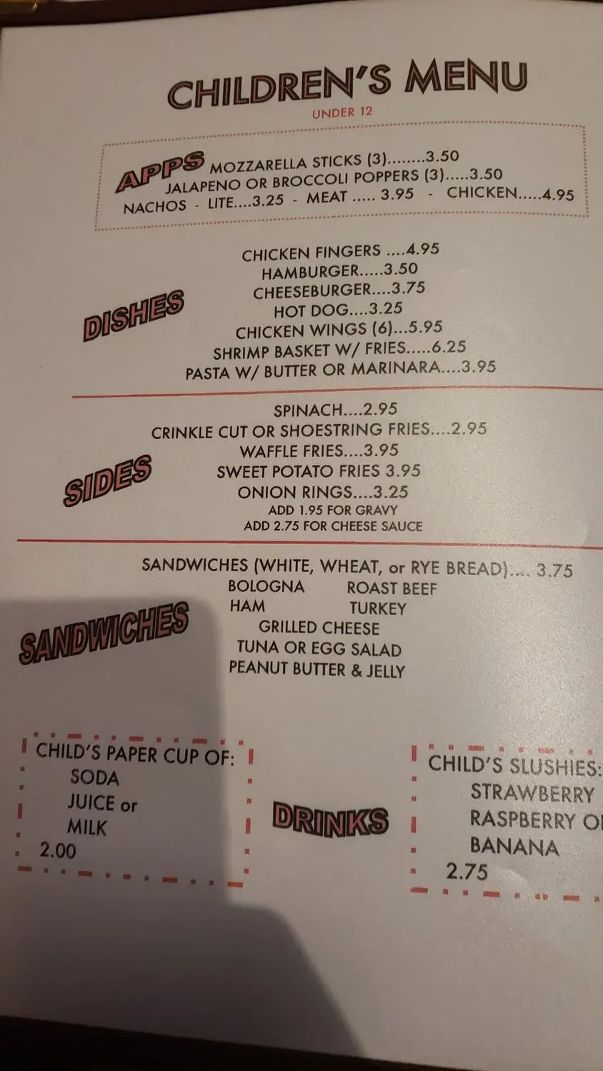 Candlelight Inn Menu - Updated November 2025