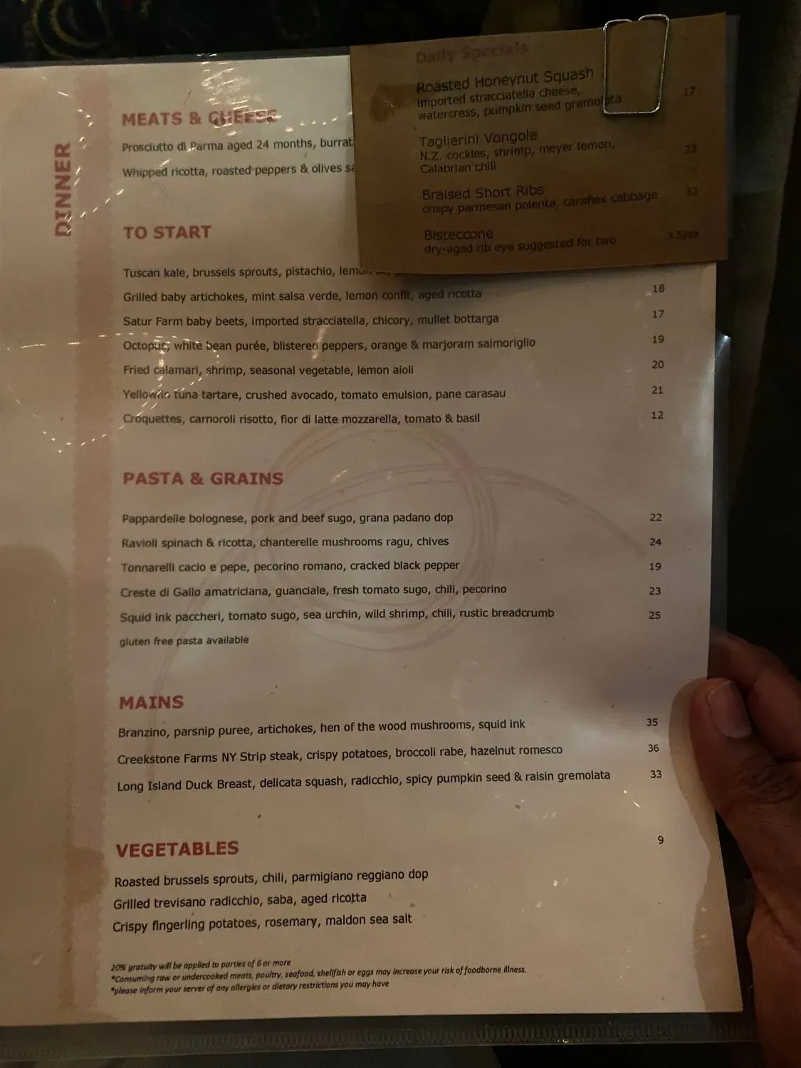 Menu 5