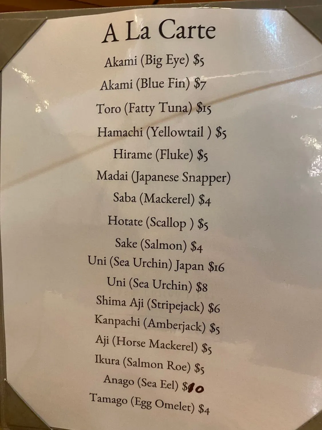 Menu 1