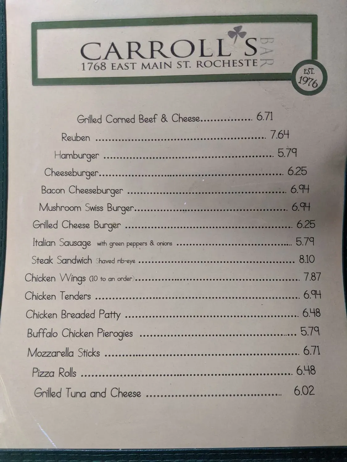 Menu 4