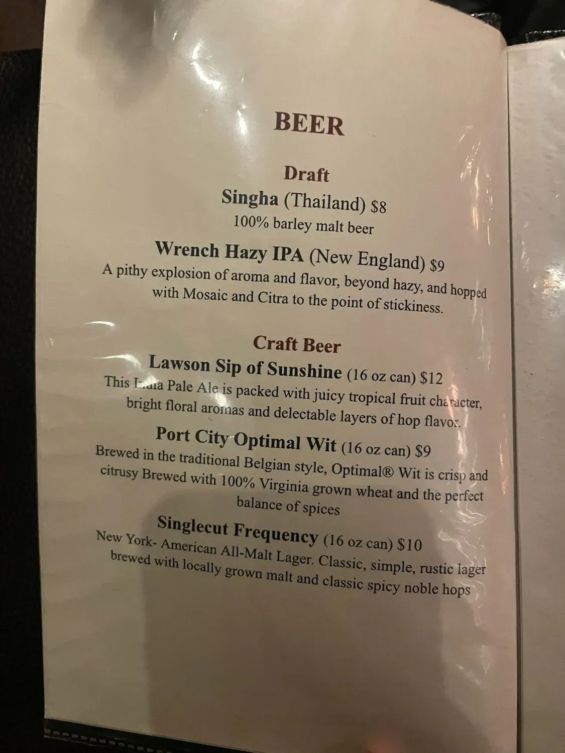 Menu 6