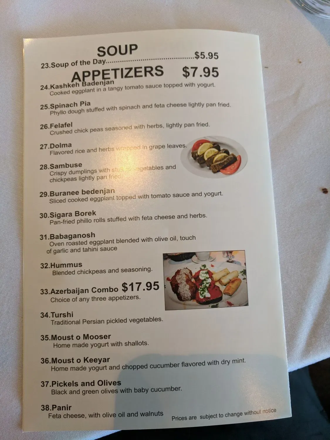 Menu 6