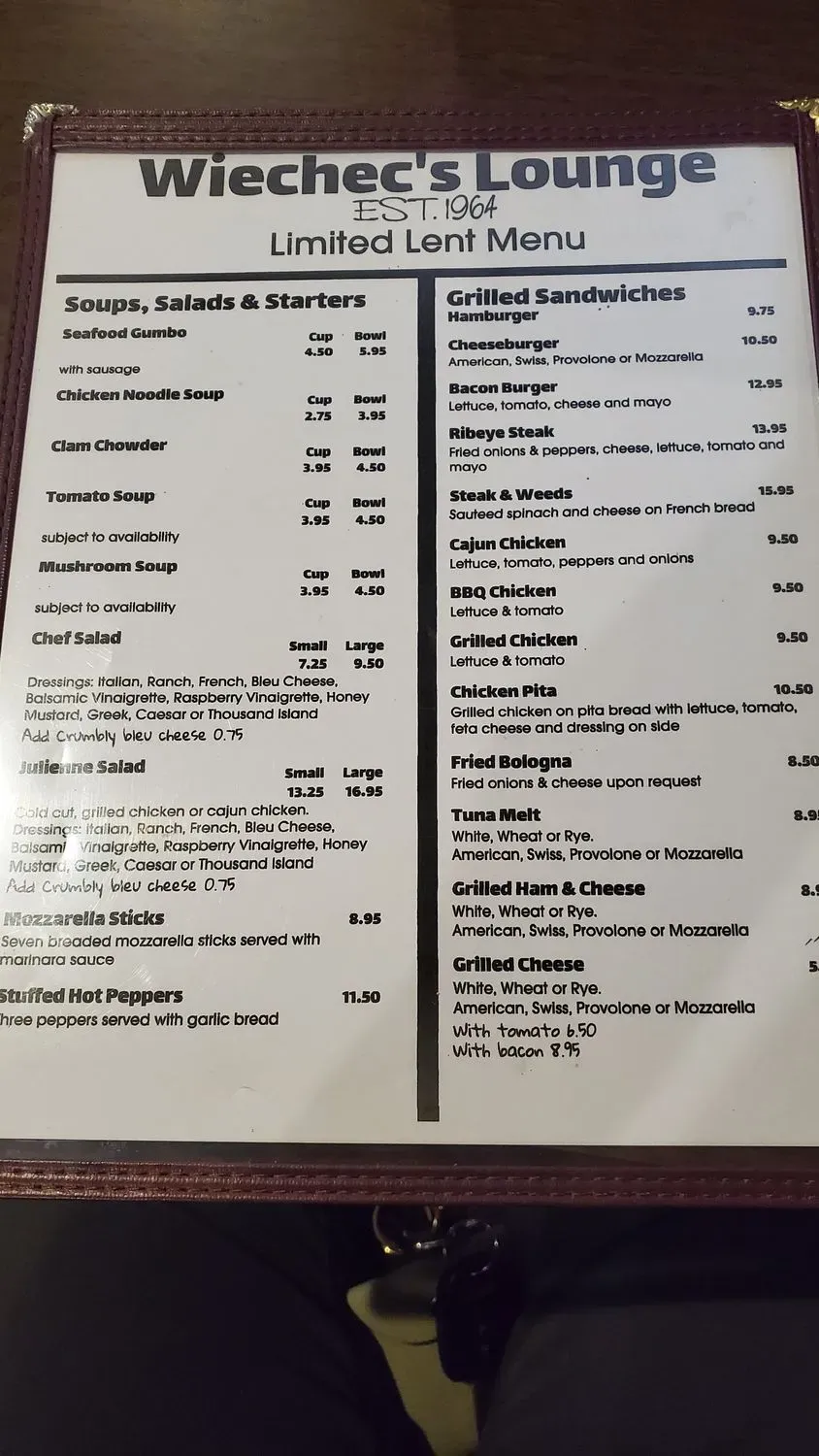 Menu 5