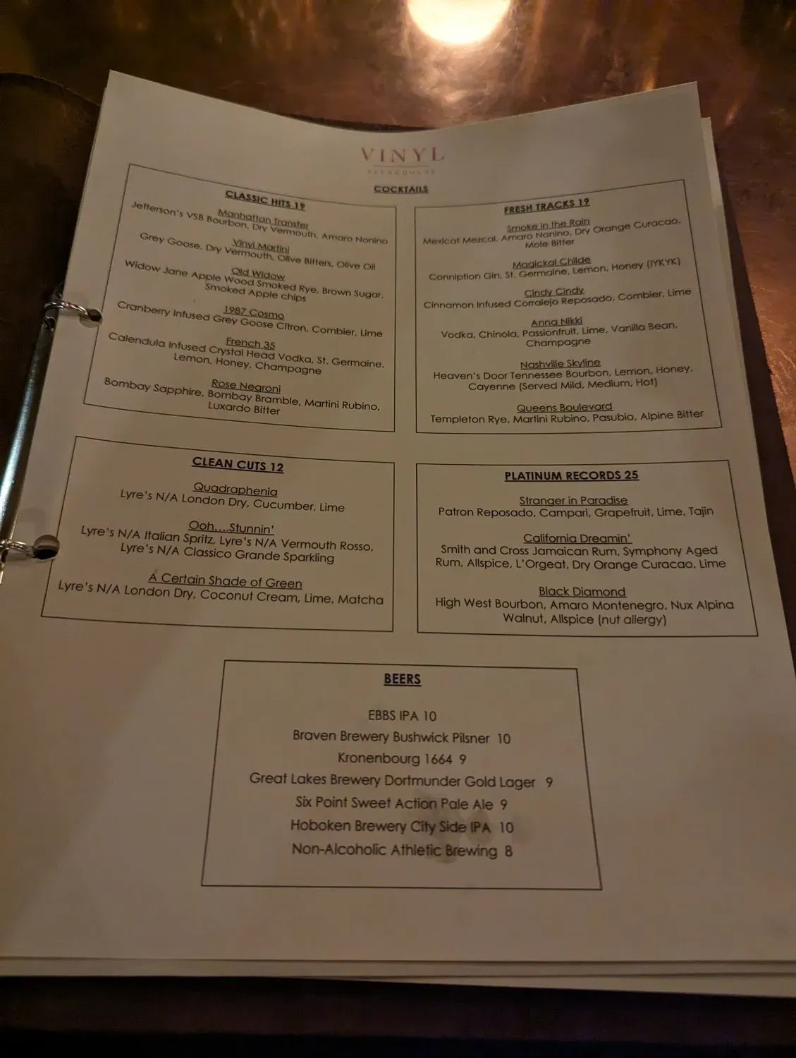 Menu 5