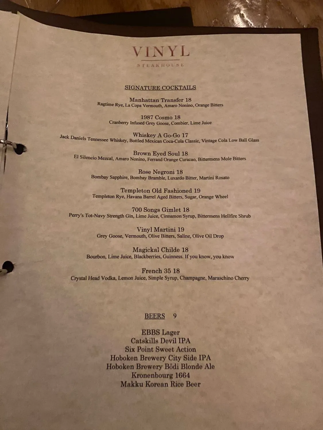 Menu 4