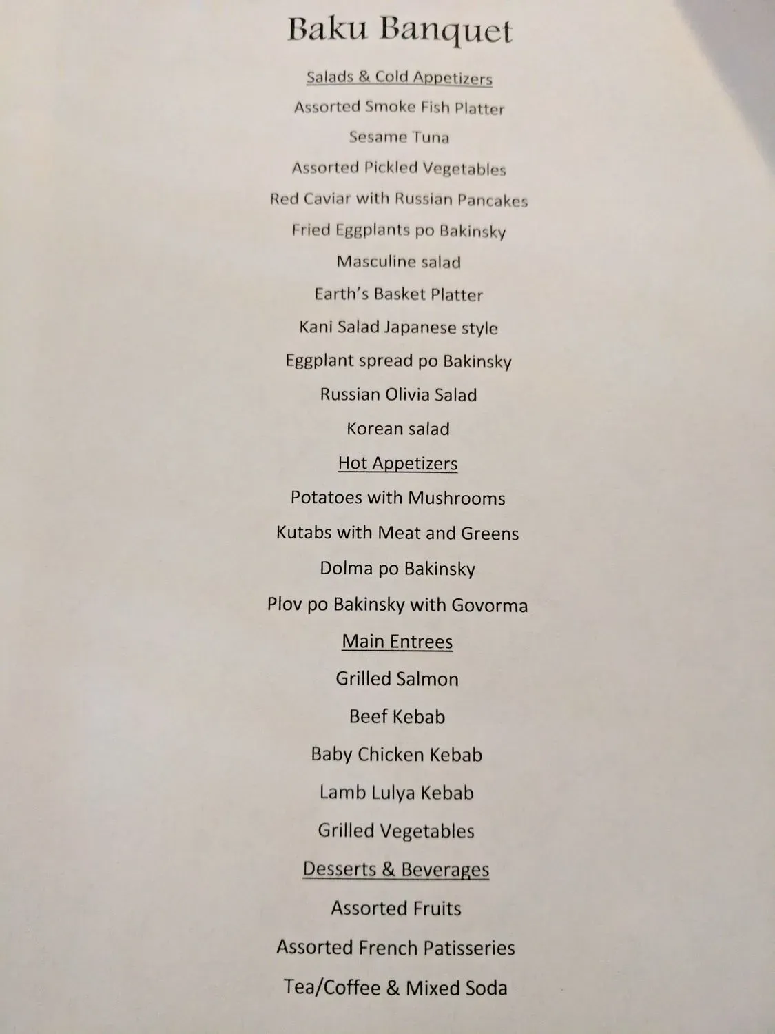 Menu 4