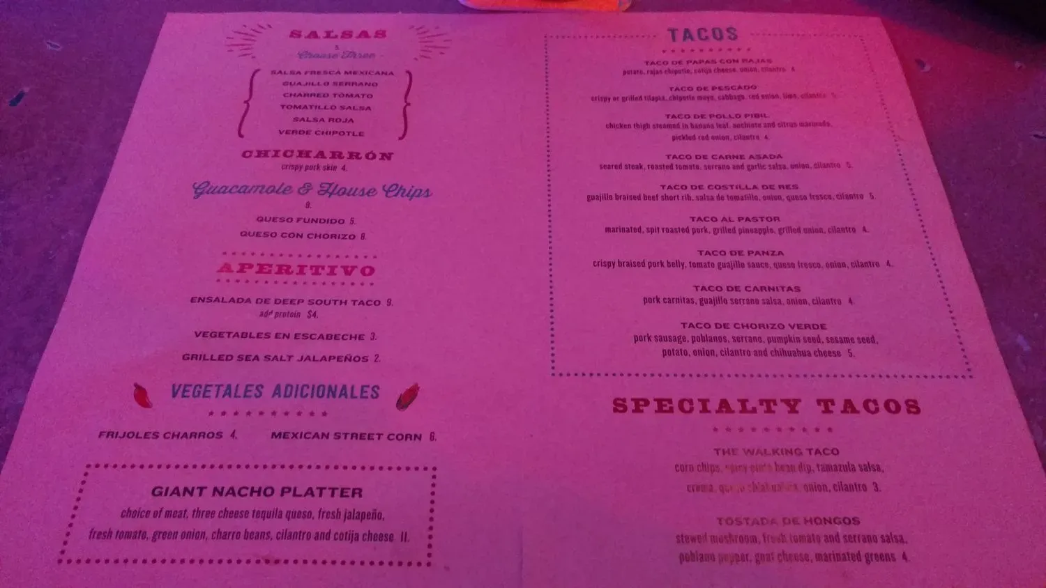 Menu 4