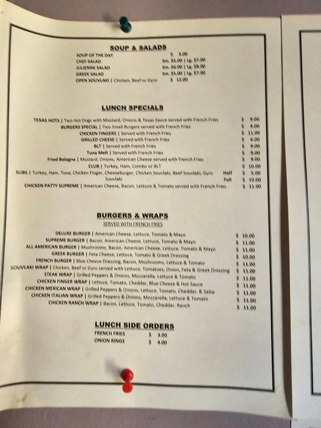 Menu 5