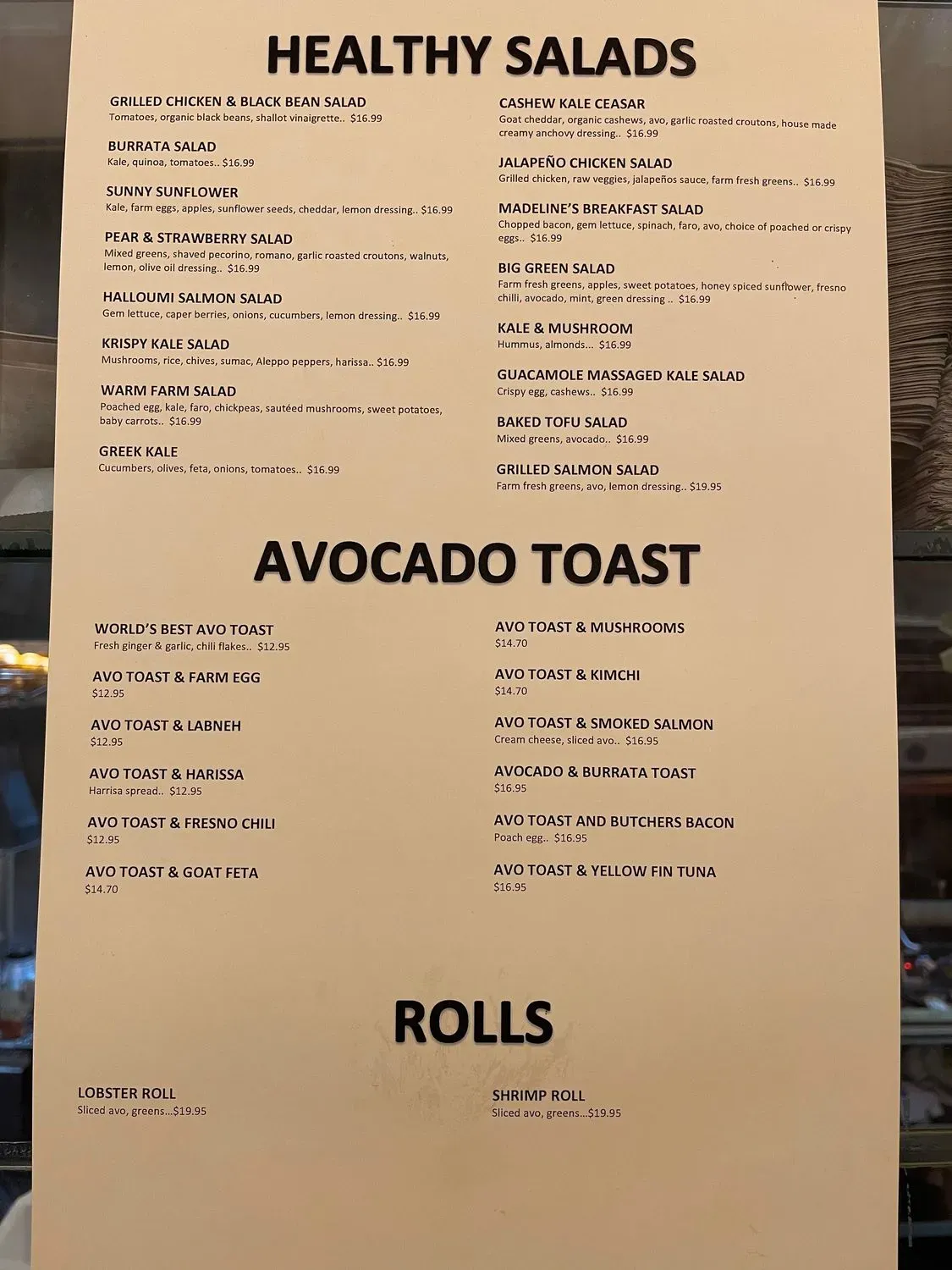 Menu 5