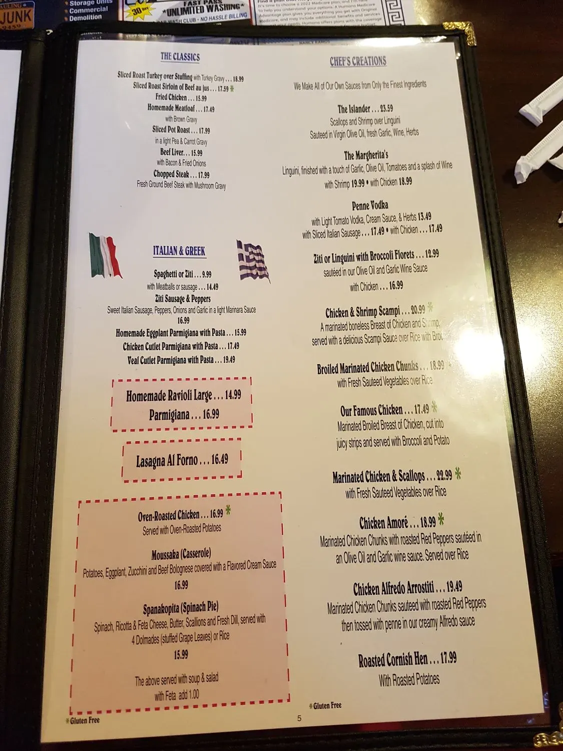 Menu 5