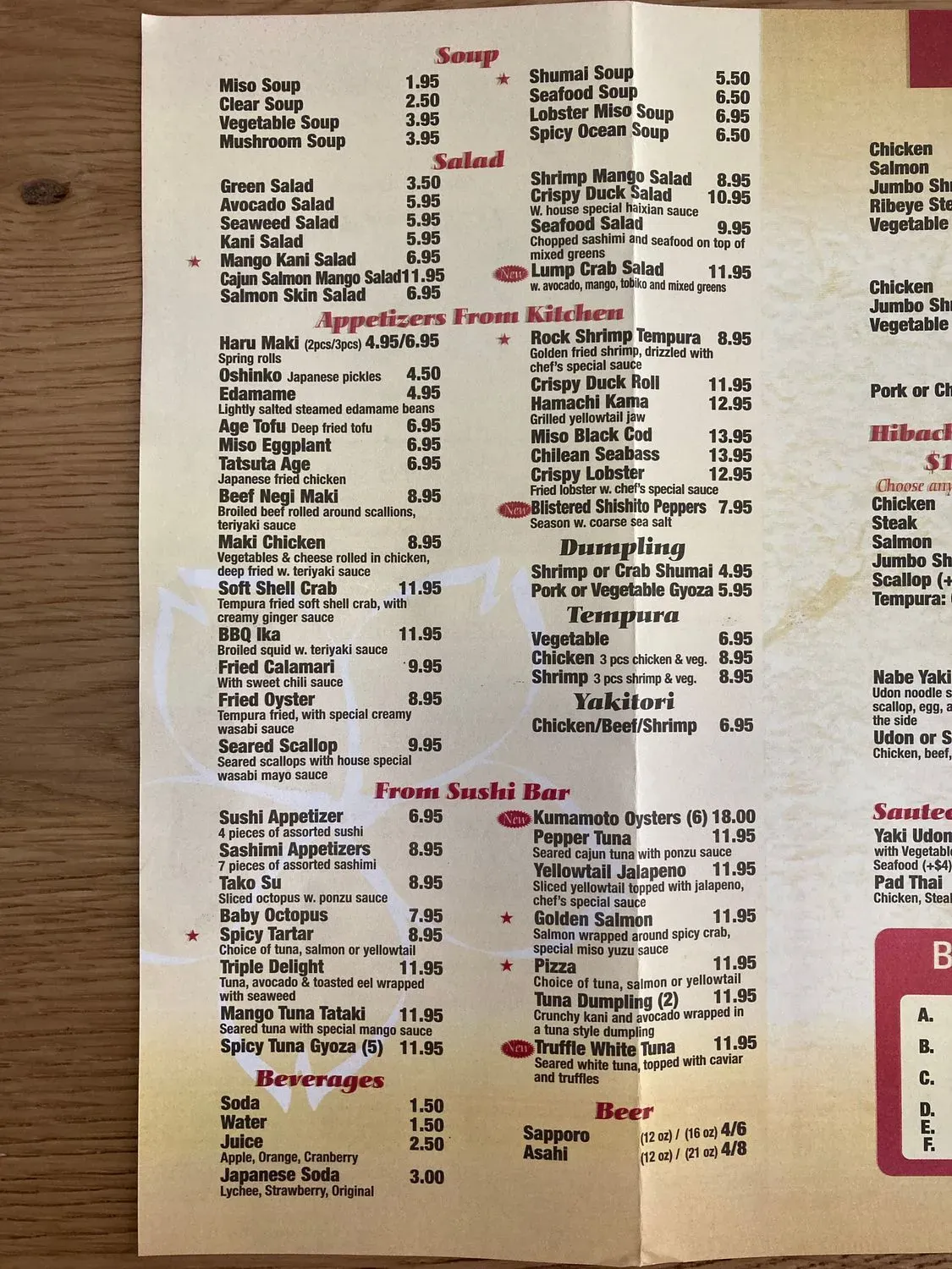 Menu 4