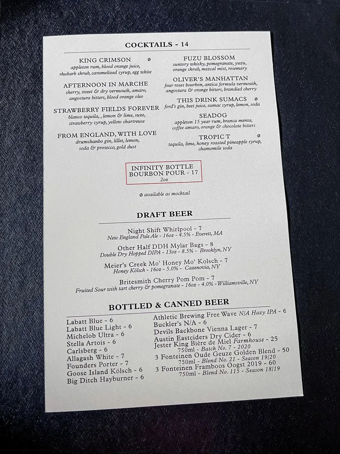 Menu 1