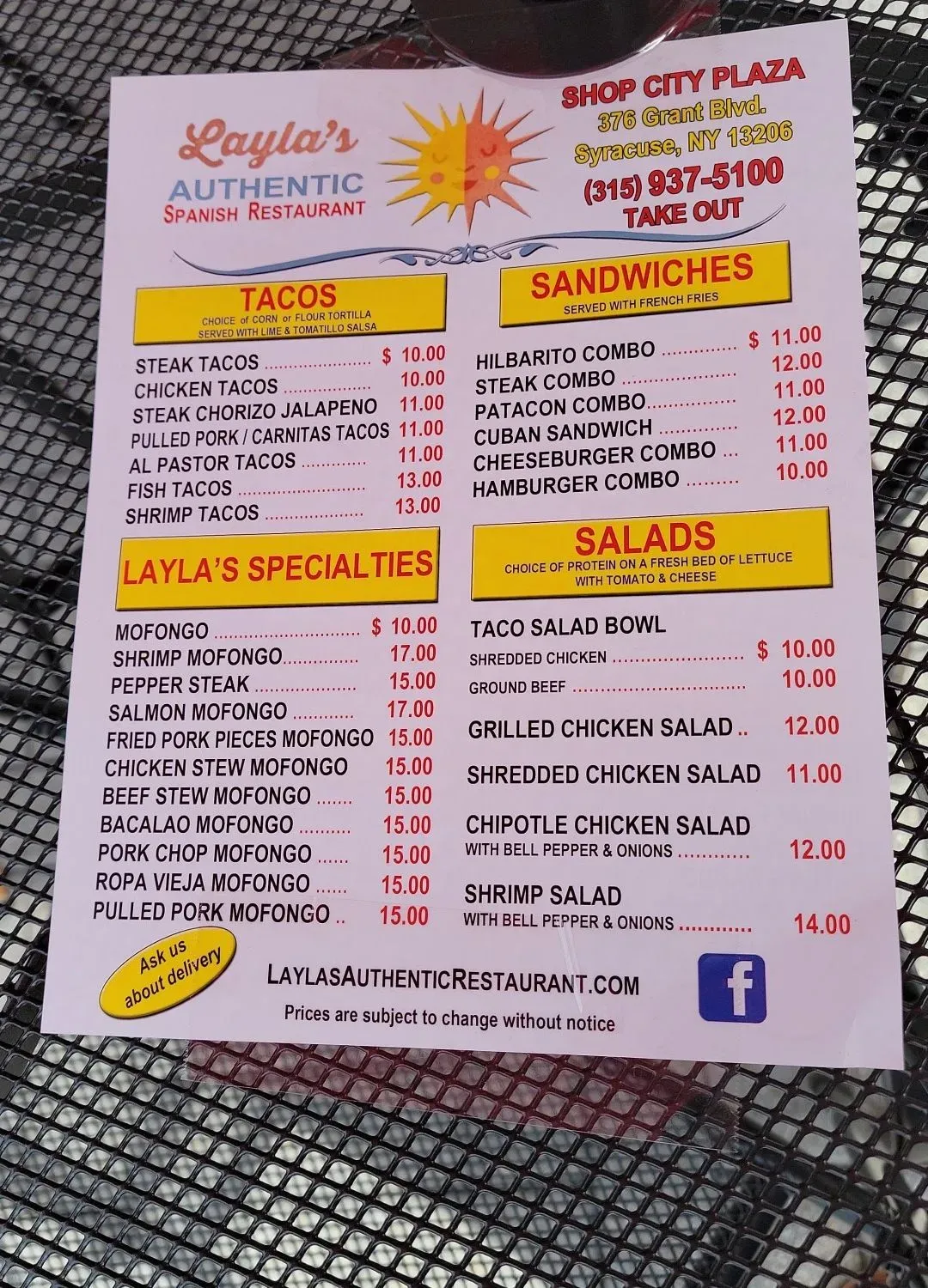 Menu 2