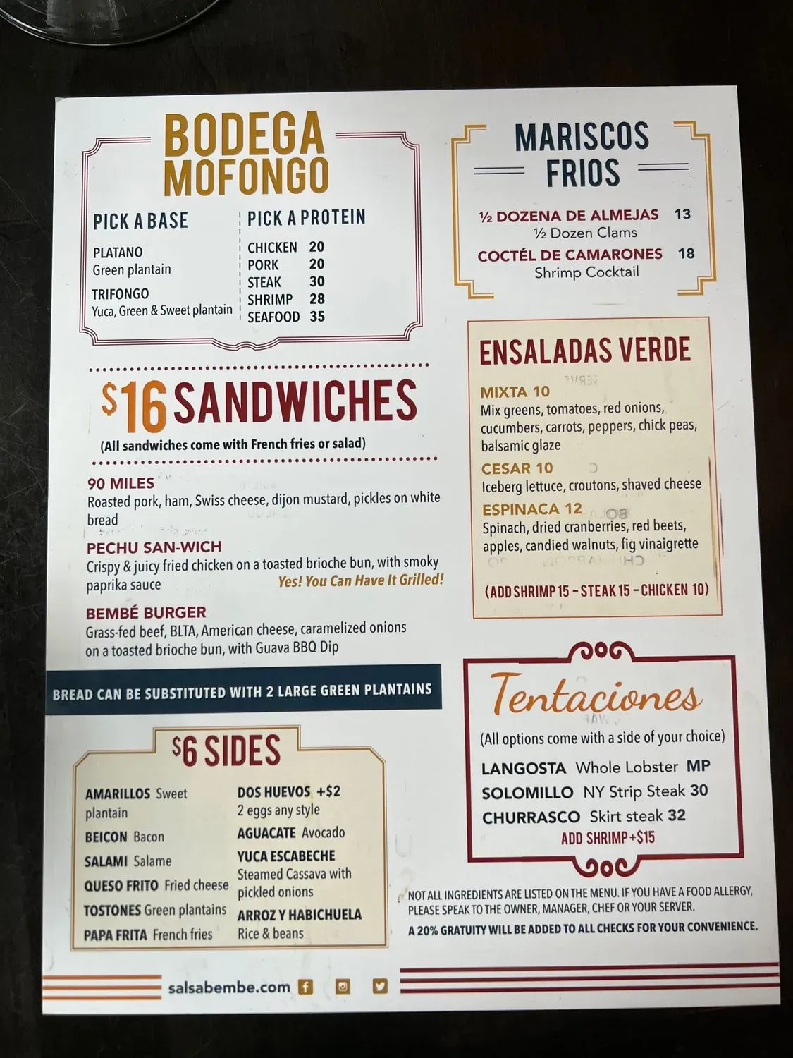 Menu 3