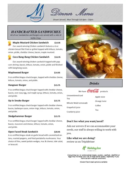 Bar and grill liverpool christmas menu